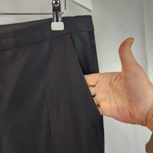 Maje wool blend pants with side satin side M(38) in EUC - Picture 2 of 9